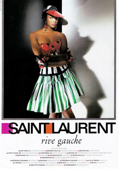 YSL Yves Saint Laurent Rive Gauche 80's vintage TV 